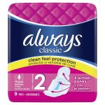 Absorbante Igienice - Always Classic Super Plus, marimea 2, 9 buc