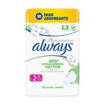 Absorbante Igienice - Always Naturals Duo Cotton Protection, Marime 2, 18 buc