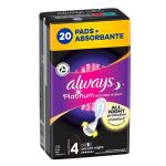 Absorbante Igienice - Always Platinum Secure Night, marimea 4, 20 buc