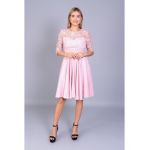 Rochie de ocazie din tafta si dantela pe bust engros