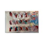 UNGHII FALSE CU ADEZIV INCLUS, 12 SETURI, MULTICOLOR en-gross