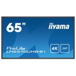 iiyama IIYAMA LH6570UHB-B1 65inch Super Slim 3840x2160 4K UHD VA panel 30mm depth 2xHDMI USB Media 700cd/m2 4000:1 (LH6570UHB-B1)