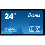 iiyama IIYAMA T2455MSC-B1 24inch IPS 1920x1080 Bonded PCAP 10P Touch Flat Bezel Free Glass Front 350cd/m2 HDMI Displayport USB 3.0-Hub (T2455MSC-B1)