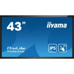 iiyama IIYAMA T4362AS-B1 4k UHD LCD 43inch 20 Points PCAP 500cd/m2 1200:1 3840x2160 AG RS232C 16GB eMMC 2GB RAM (T4362AS-B1)