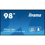 iiyama ProLite LH9875UHS-B1AG 98' Class (97.5' viewable) LED-backlit LCD display - 4K - for digital signage (LH9875UHS-B1AG)