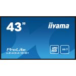 iiyama IIYAMA LE4341S-B1 43inch 1920x1080 IPS panel Landscape mode Speakers 2x 10W VGA 3x HDMI 350cd/m Media Play USB Port Control (LE4341S-B1)