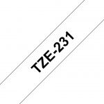 Brother TZe231 benzi pentru etichete Negru pe alb TZe (TZE231)