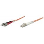 Intellinet 1.0m LC-ST M/M cabluri din fibră optică 1 m OM2 Portocală (470360)