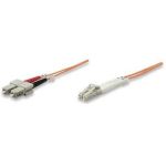 Intellinet 470353 cabluri din fibră optică 1 m LC SC OM2 Multicolor, Portocală (470353)