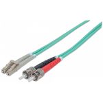 Intellinet 751001 cabluri din fibră optică 2 m ST LC OM3 Vernil (751001)