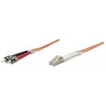Intellinet Fiber Optic Patch Cable, Duplex, Multimode, LC/ST, 50/125 µm, OM2, 2.0 m (7.0 ft.), Orange (470414)