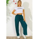 Pantaloni striati din jerseu striat, Engros