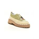 Pantofi casual de dama din piele naturala 773 Engros, Verde