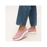 Pantofi casual Engros din piele naturala dama, Bicaz Roz