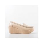 Pantofi casual Engros din piele naturala dama, Ely Bej