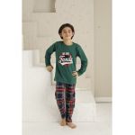 Pijama baietei print Family,Engros