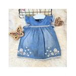 Sarafan jeans Flowers fetite en-gross
