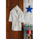 Halat de baie pentru copii, Hobby, Cloudy, Bumbac, Crem