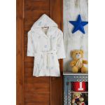 Halat de baie pentru copii, Hobby, Marin, Bumbac, Crem