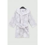 Halat de baie pentru copii, Irya Home, Bear, Bumbac, Gri