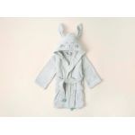 Halat de baie pentru copii, Irya Home, Bunny, Bumbac, Verde menta