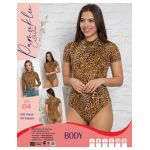 Body Leopard Maneca Scurta Pamuklu 04 Engros