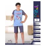 Pijama Copii Baieti Penye Short 3110 Engros
