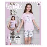 Pijama Copii Fetite Short Berfin 807-1 Engros