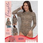 Body Leopard Maneca Lunga Pamuklu 08 Engros