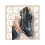 Pantofi angro din piele ecologica pentru barbat cu model si gaurele