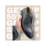 Pantofi angro din piele ecologica pentru barbat cu model si gaurele