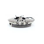 Set 3 bratari placate cu aur alb CODE-61-S