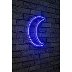 Decoratiune luminoasa LED, Crescent, Benzi flexibile de neon, DC 12 V, Albastru