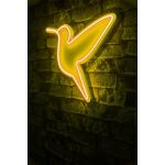 Decoratiune luminoasa LED, Little Bird, Benzi flexibile de neon, DC 12 V, Galben