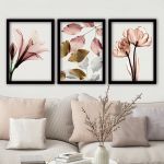 Set 3 tablouri decorative, 3SC194, MDF, Plastic, Multicolor