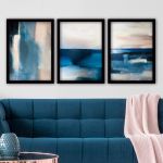 Set 3 tablouri decorative, 3SC60, MDF, Plastic, Multicolor