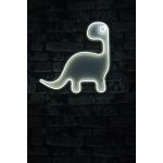 Decoratiune luminoasa LED, Dino the Dinosaur, Benzi flexibile de neon, DC 12 V, Alb