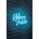 Decoratiune luminoasa LED, Hakuna Matata, Benzi flexibile de neon, DC 12 V, Albastru