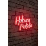 Decoratiune luminoasa LED, Hakuna Matata, Benzi flexibile de neon, DC 12 V, Rosu