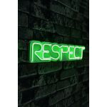 Decoratiune luminoasa LED, Respect, Benzi flexibile de neon, DC 12 V, Verde