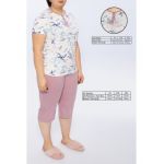 Pijama big size 3/4 pantaloni ,Arnetta, Engros