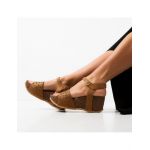 Sandale cu platforma Engros dama Tessa, camel