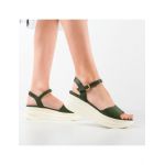 Sandale cu platforma Engros dama Tynel, verde