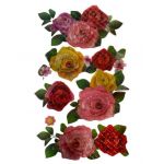 Stickere Decorative de perete flori 3D, 57 x 34 cm ,Diverse modele , Engros