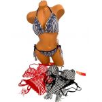Costume de baie Engros doua piese cu dungi