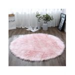 COVOR ROTUND DIN BLANĂ SINTETICĂ DIVERSE CULORI ( 80 cm ) , Engros