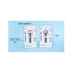 Mini cablu de date si incarcare, USB, mufa tip C, Ivon, en-gros