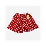Pantaloni scurti pentru dama, model lejer, cu snur, bicolor- buline, en-gros