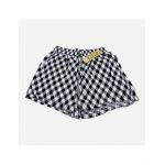 Pantaloni scurti pentru dama, model lejer, cu snur, bicolor- carouri,en-gros