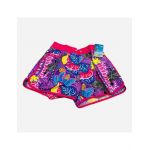 Pantaloni scurti pentru dama, tip șort, model lejer, snur interior, multicolor, en-gros